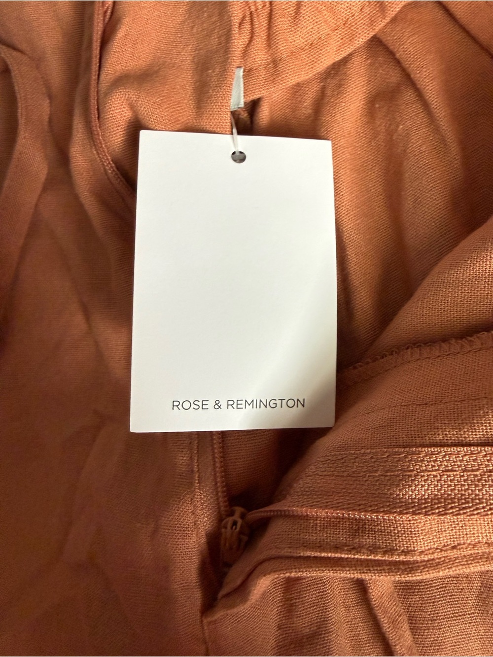 Remington High Waist Women’s Shorts - Rust Orange - Picture 6 of 8